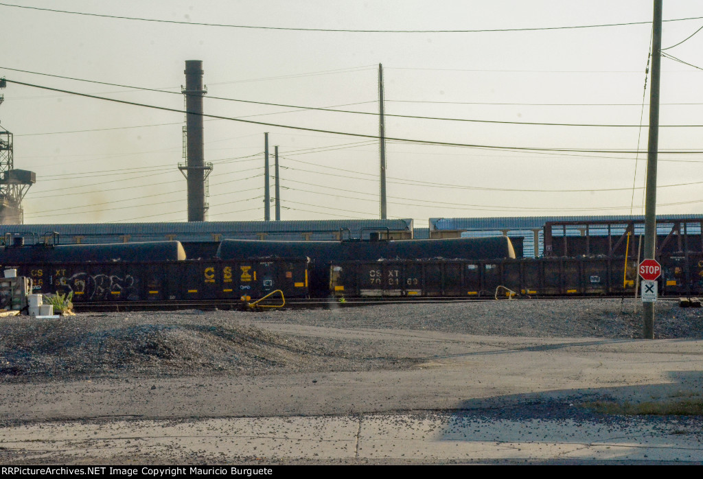 CSX Gondolas in the yard